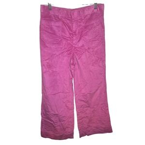NEW Vineyard Vines Corduroy Pants Size 28 High-Waisted Wide Leg Dahlia Pink